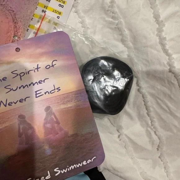 Coco Rave Black and Blue One Piece Swimsuit , SZ S, NWT - Picture 6 of 9